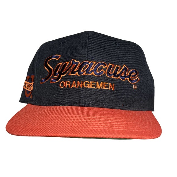 Vintage Sports Specialties Syracuse Orangemen Black Dome Snapback NWOT VTG